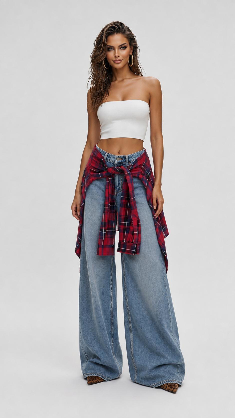 დენიმი, ჯინსი Women's Denim Jeans Wide Leg TW3 1image276.jpg