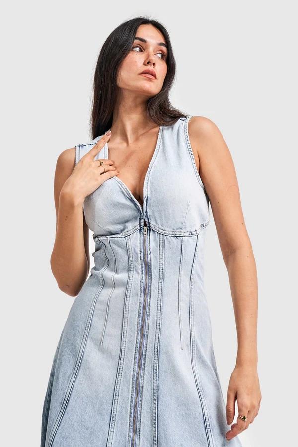 დენიმი, ჯინსი Women's Denim Dress IT'S BASIC 4kadin-snow-kot-rengi-fermuarli-can-form-denim-elbise-15171.jpg