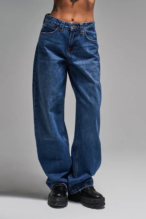 დენიმი, ჯინსი Women's Denim Jeans IT'S BASIC 31kadin-koyu-mavi-renk-baggy-balloon-fit-bol-kesim-denim-17928.jpg