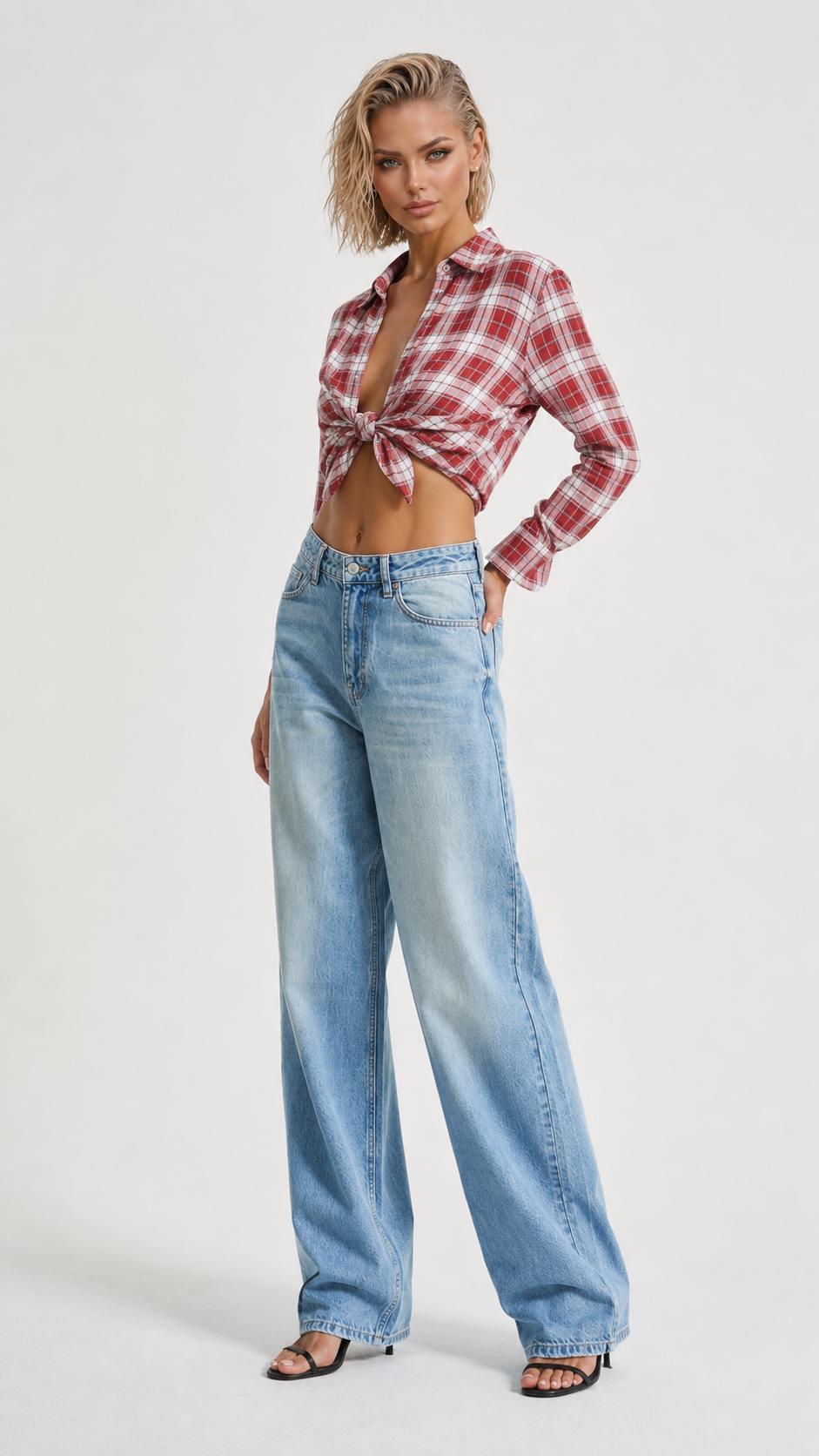 დენიმი, ჯინსი Women's Denim Jeans Skater Fit IT'S BASIC 2image060.jpg
