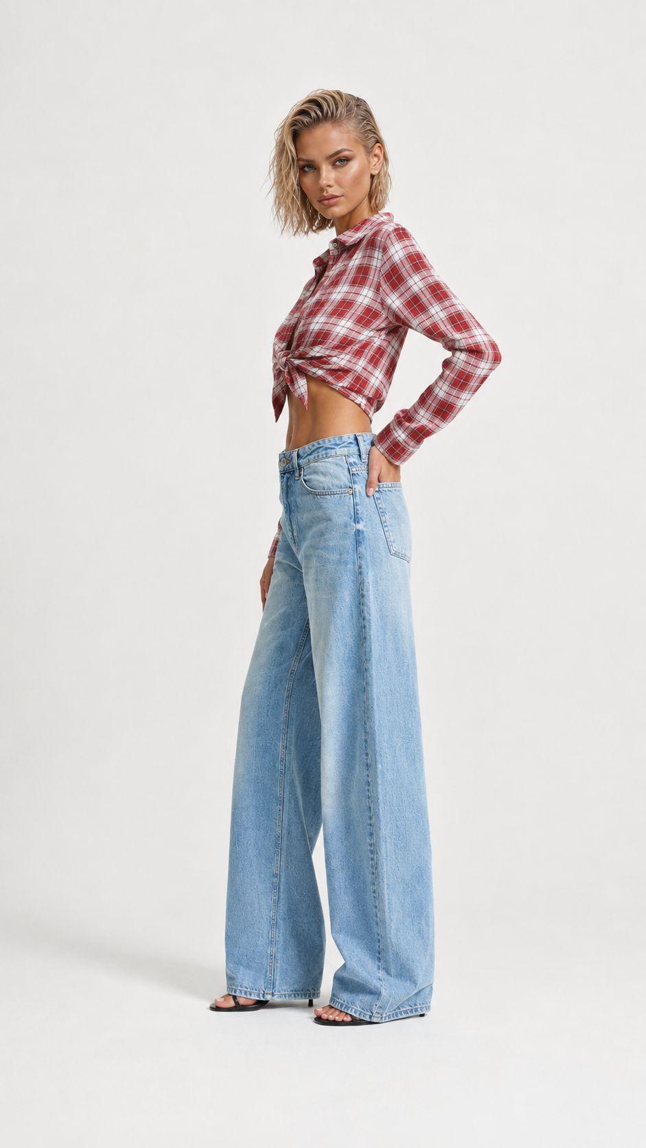 დენიმი, ჯინსი Women's Denim Jeans Skater Fit IT'S BASIC 4image058.jpg
