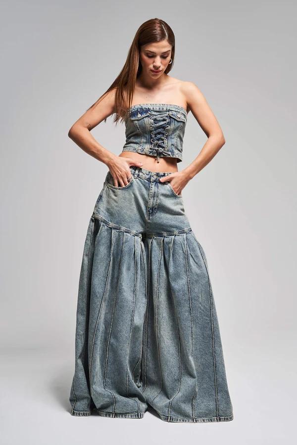 დენიმი, ჯინსი Women's Denim Jeans IT'S BASIC kadin-t-kot-rengi-4s5-75-super-bol-kesim-elaphant-leg-100-koton-tasarim-denim-jean-20059.jpg