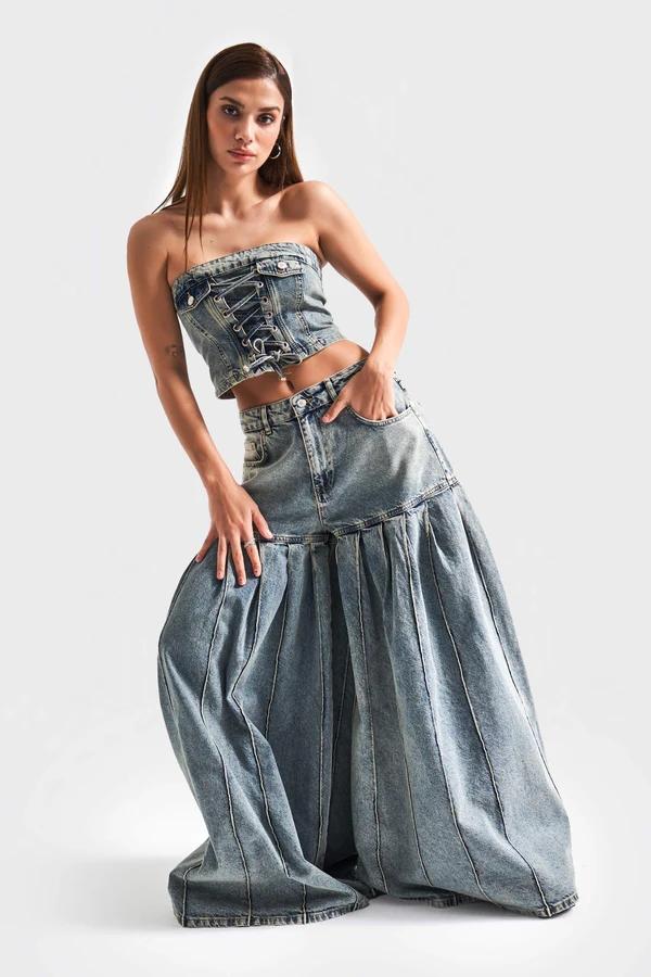 დენიმი, ჯინსი Women's Denim Jeans IT'S BASIC kadin-t-kot-rengi-4s5-75-super-bol-kesim-elaphant-leg-100-koton-tasarim-denim-jean-20063.jpg