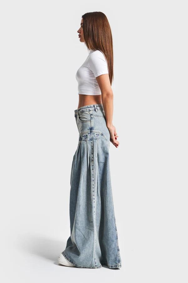 დენიმი, ჯინსი Women's Denim Jeans IT'S BASIC 4kadin-t-kot-rengi-3s5-65-elephant-leg-super-bol-kesim-100-koton-denim-jean-19655.jpg