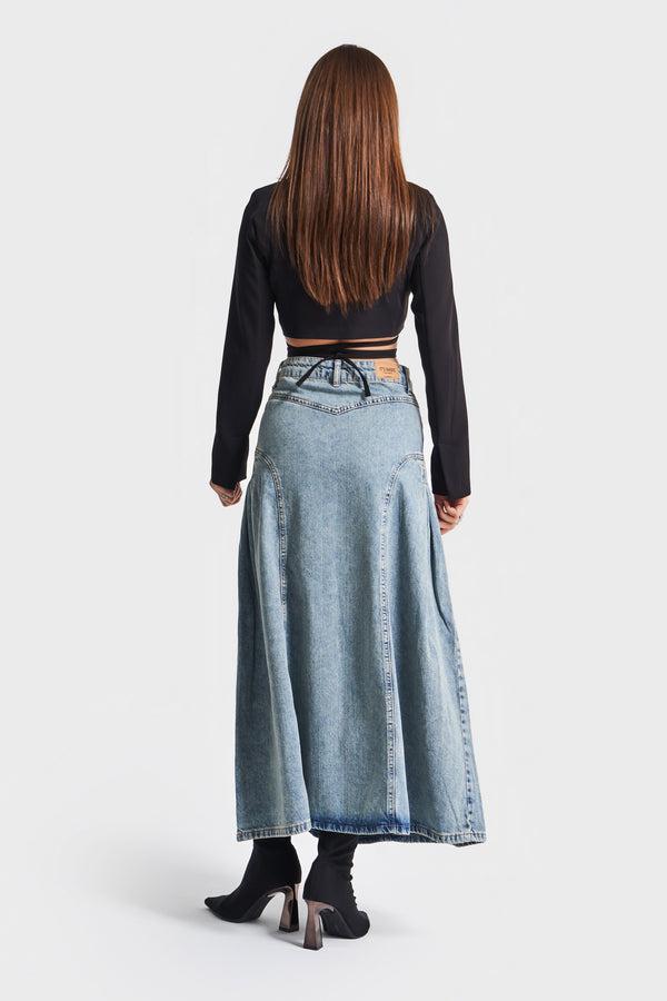 დენიმი, ჯინსი Women's Denim Skirt IT'S BASIC 5kadin-t-kot-rengi-3s5-65-pilili-viskon-karisimli-tasarim-denim-etek-19682.jpg