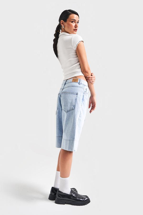 დენიმი, ჯინსი Women's Denim Bermuda IT'S BASIC 22kadin-snow-kot-rengi-3s5-3-maxi-boy-baggy-100-koton-denim-sort-20564.jpg