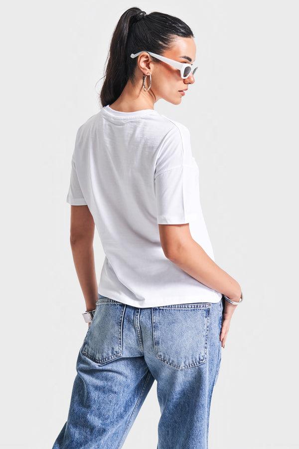 მაისური, ტოპი Women's T-Shirt IT'S BASIC kadin-beyaz-renk-s5-bisiklet-yaka-basic-t-shirt-20246.jpg
