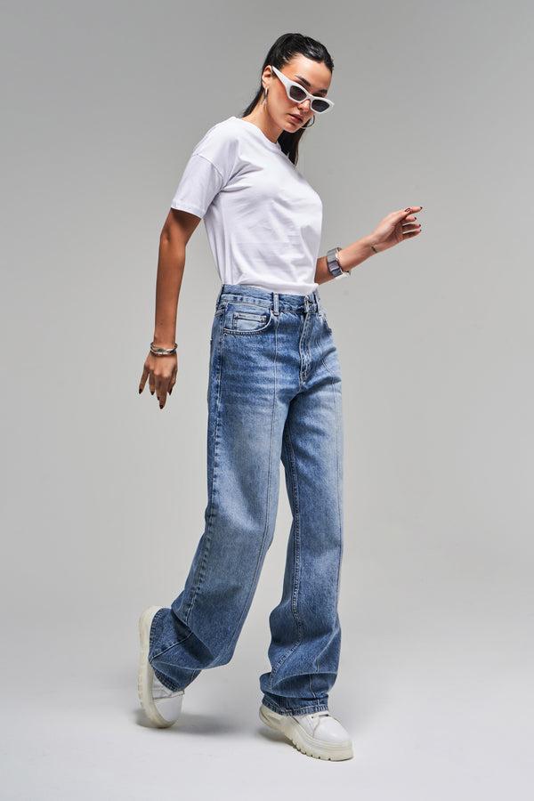 მაისური, ტოპი Women's T-Shirt IT'S BASIC kadin-beyaz-renk-s5-bisiklet-yaka-basic-t-shirt-20247.jpg