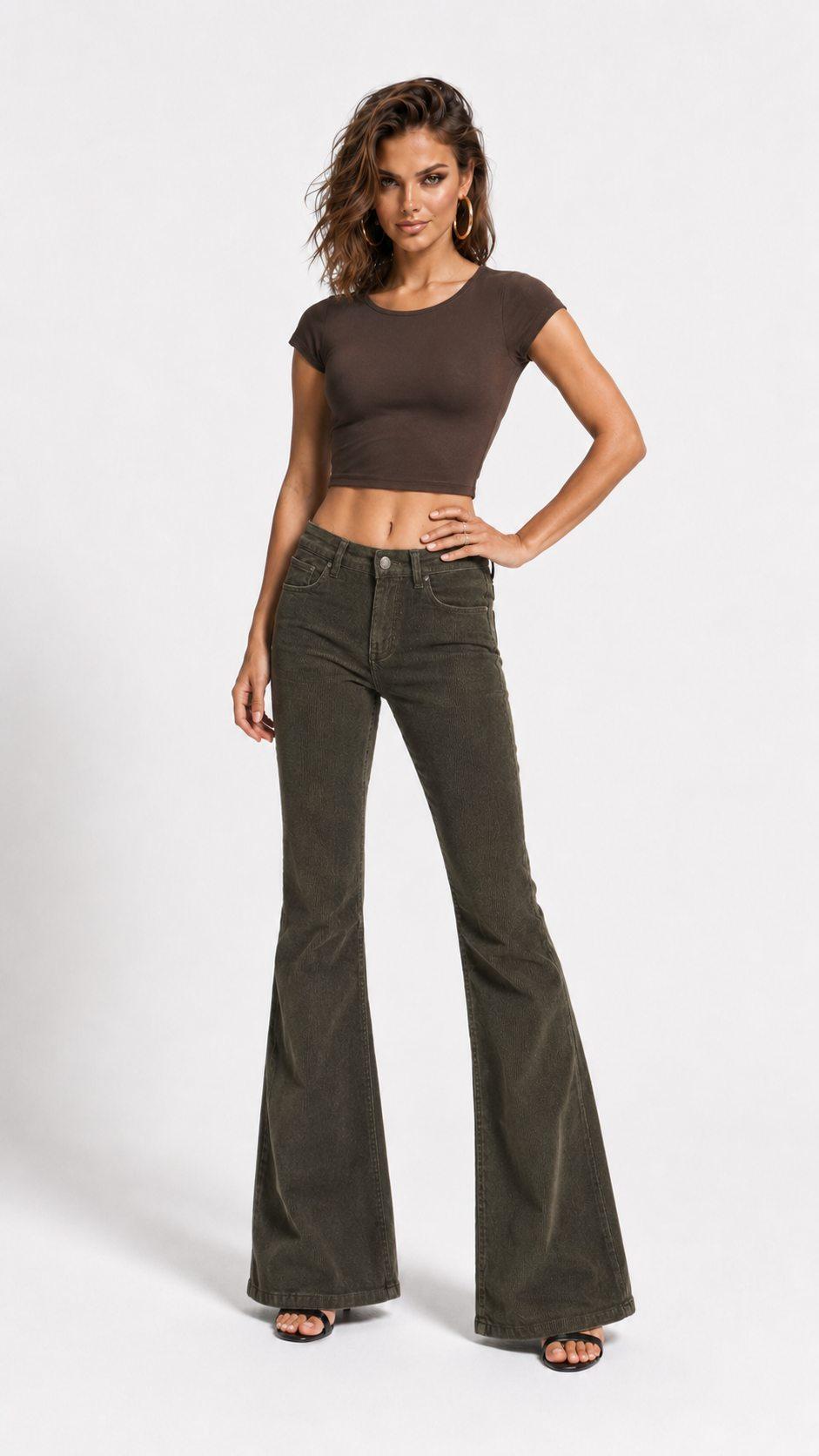 დენიმი, ჯინსი Women's Denim Jeans Flare Fit IT'S BASIC 1image350.jpg