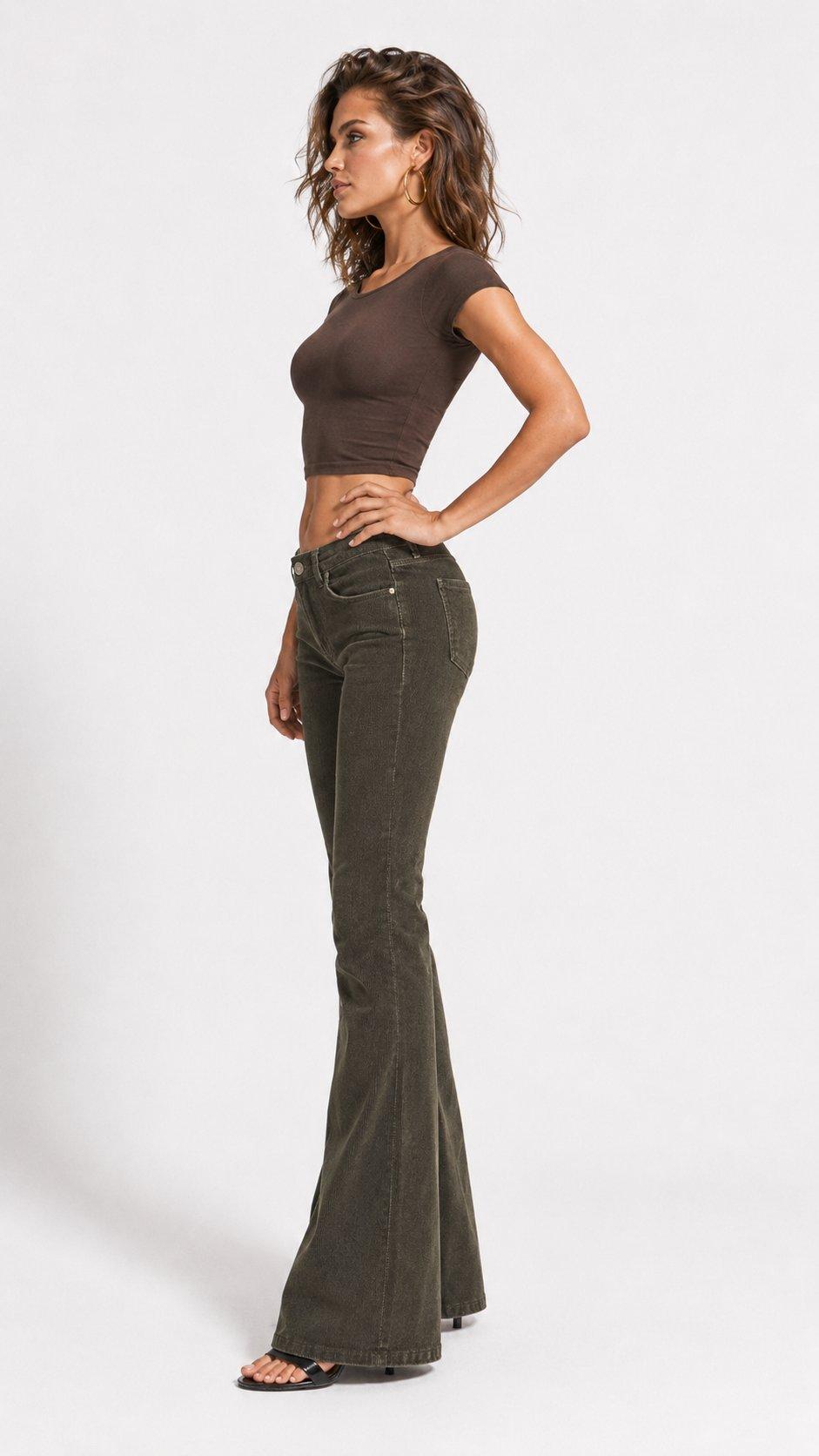 დენიმი, ჯინსი Women's Denim Jeans Flare Fit IT'S BASIC 2image352.jpg
