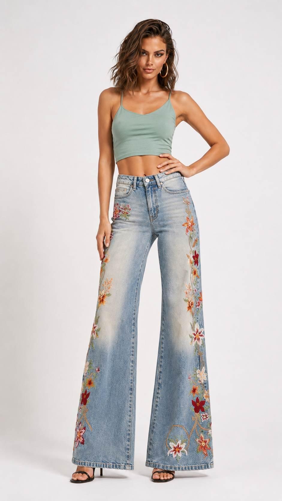 დენიმი, ჯინსი Women's Denim Jeans Flare Fit IT'S BASIC 11image335.jpg