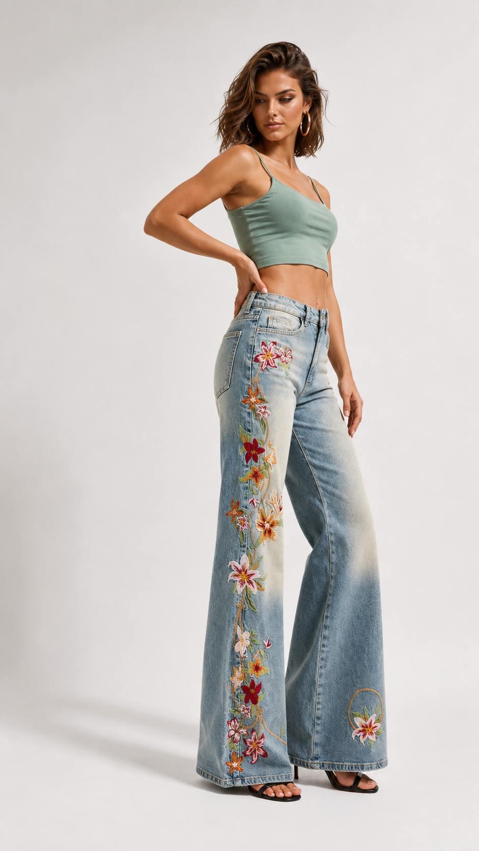 დენიმი, ჯინსი Women's Denim Jeans Flare Fit IT'S BASIC 22image340.jpg