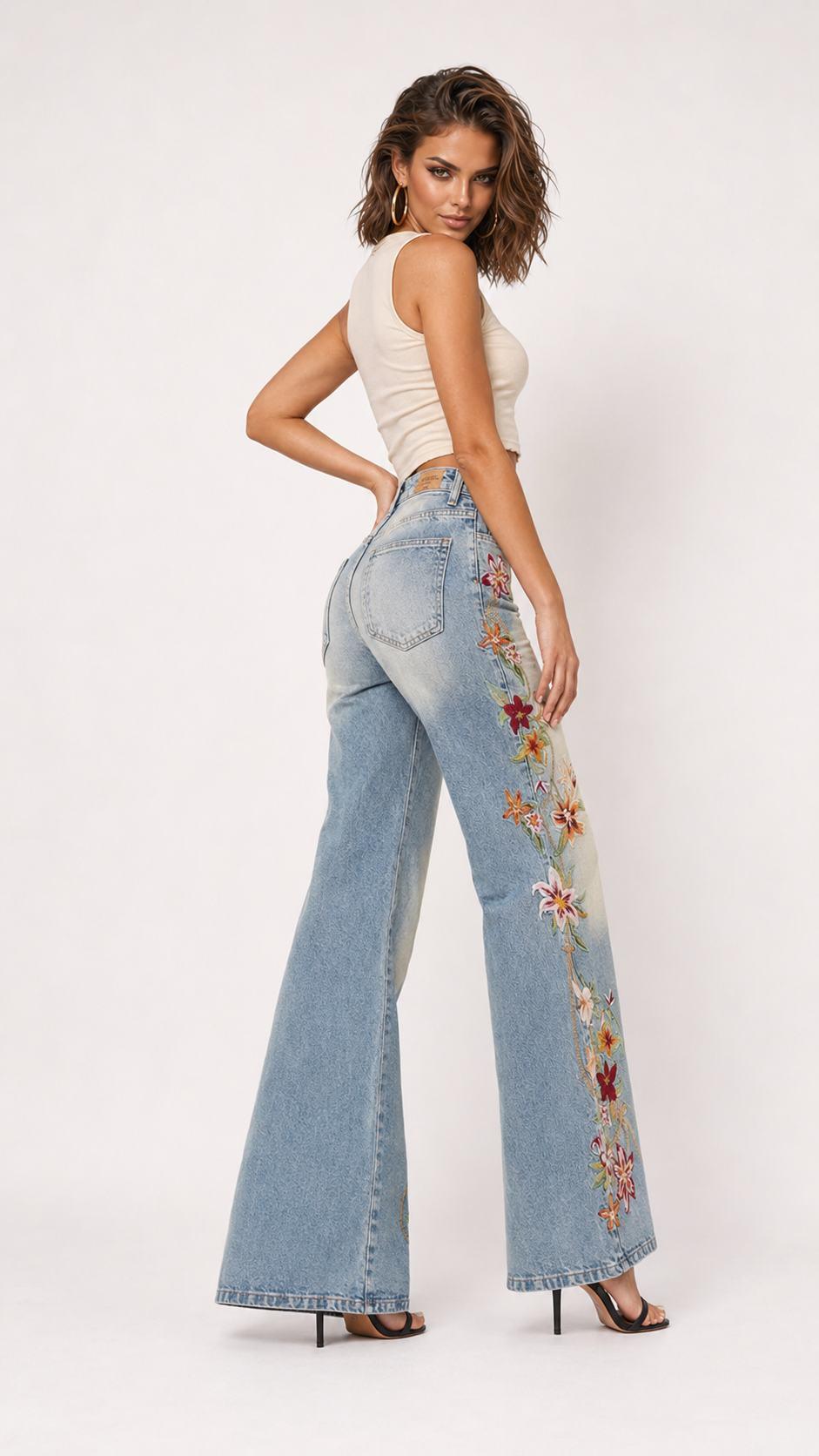 დენიმი, ჯინსი Women's Denim Jeans Flare Fit IT'S BASIC 45image338.jpg