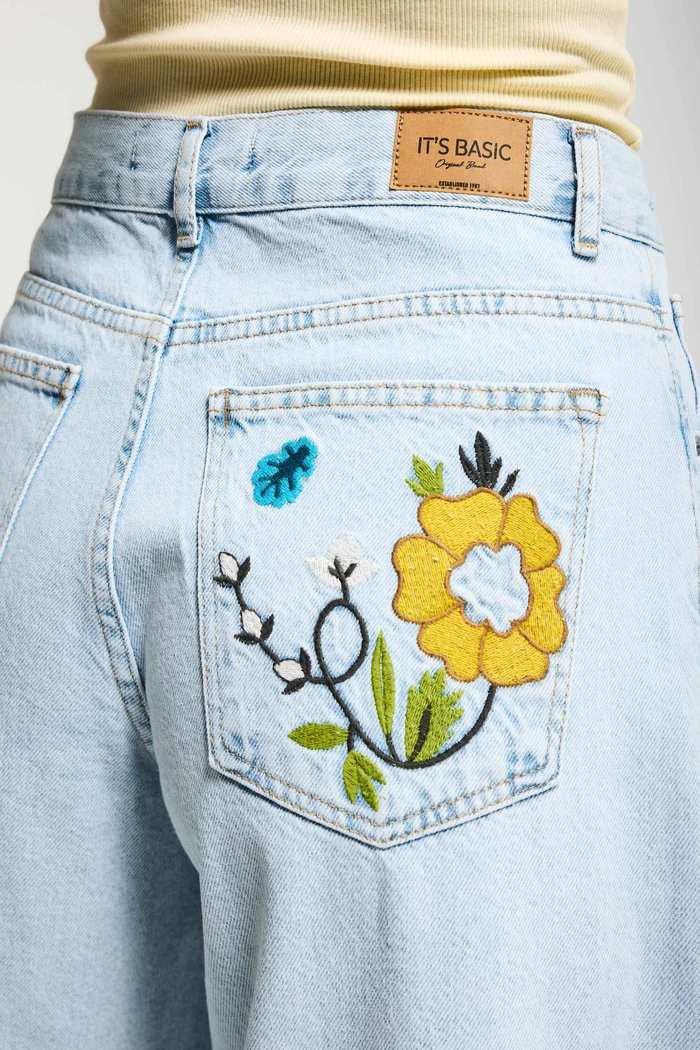 დენიმი, ჯინსი Women's Denim Jeans Palazzo Fit IT'S BASIC 3image326.jpg