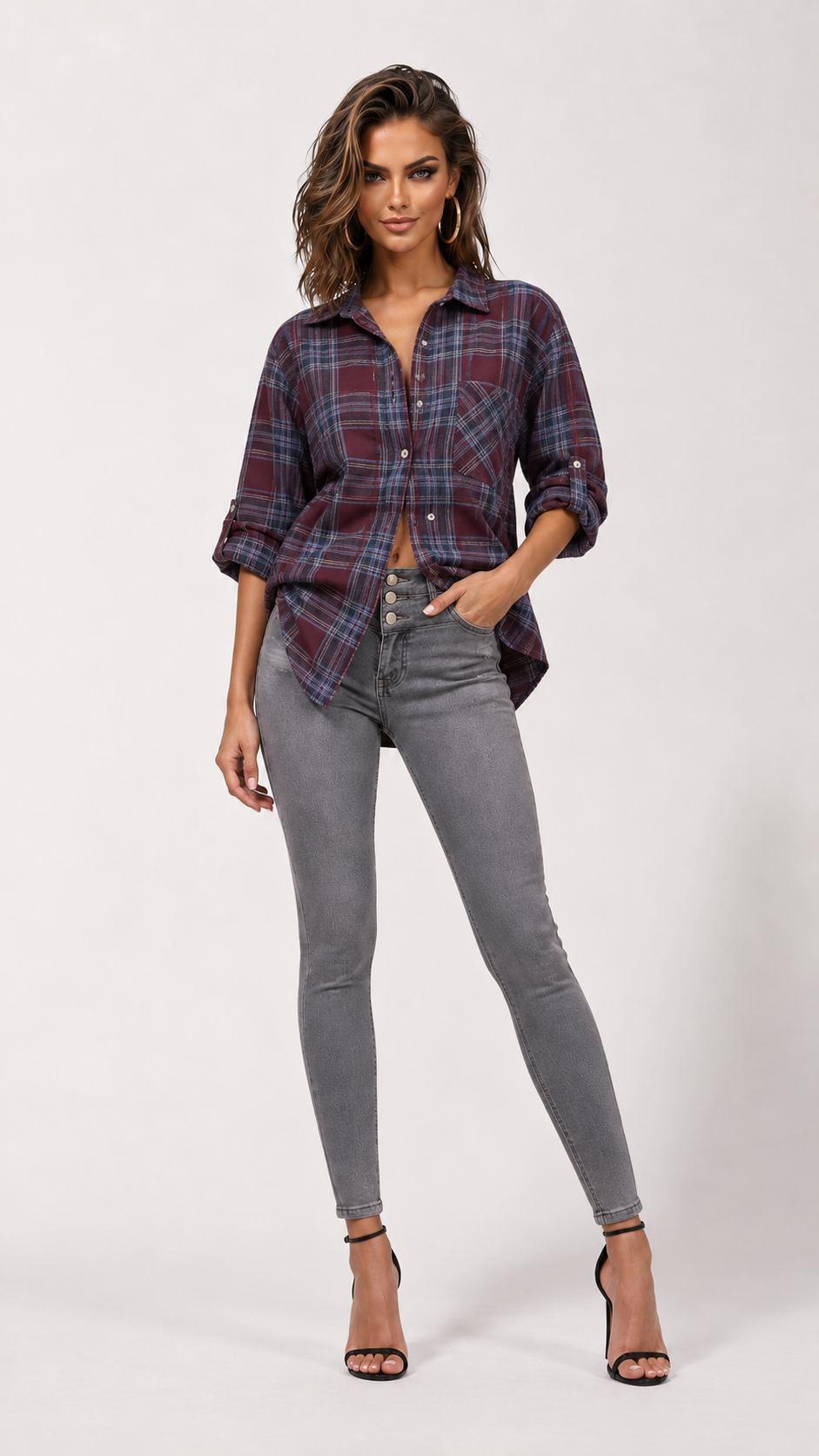 ბლუზი, პერანგი, პოლო Women's Shirt IT'S BASIC 99659.jpg