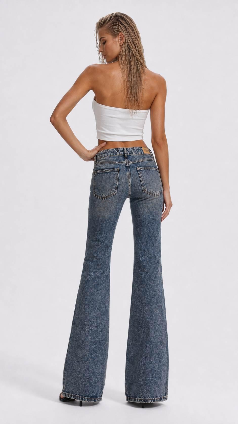 დენიმი, ჯინსი Women's Denim Jeans Flare Fit IT'S BASIC 2image357.jpg