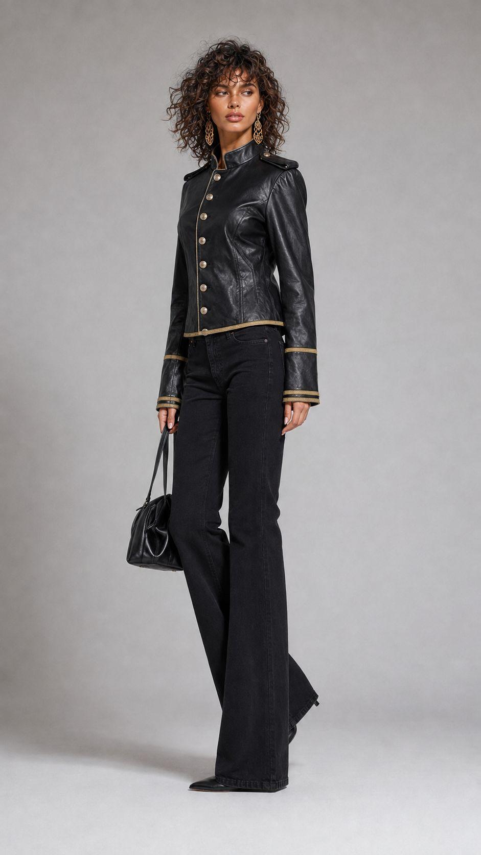 ქურთუკი, ჟილეტი Women's Jacket Leather TW3 6image119.jpg