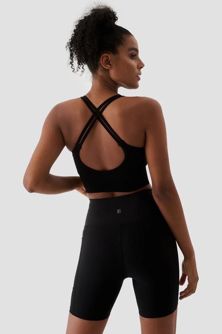 ფიტნეს ტანსაცმელი Women's Shorts  Biker Tights SUPERSTACY 4superstacy-wawel-file-detayli-siyah-bisiklet-sortu-4966.jpg