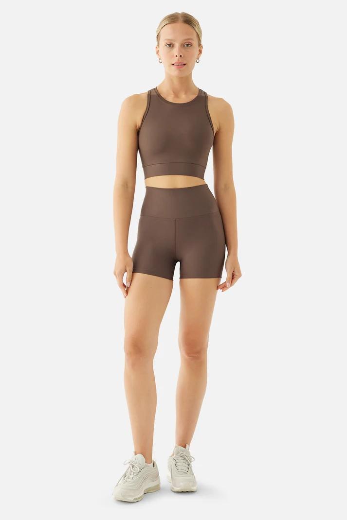 ფიტნეს ტანსაცმელი Women's Shorts  Biker Tights SUPERSTACY superstacy-emily-spor-aci-kahve-kisa-tayt-5992.jpg