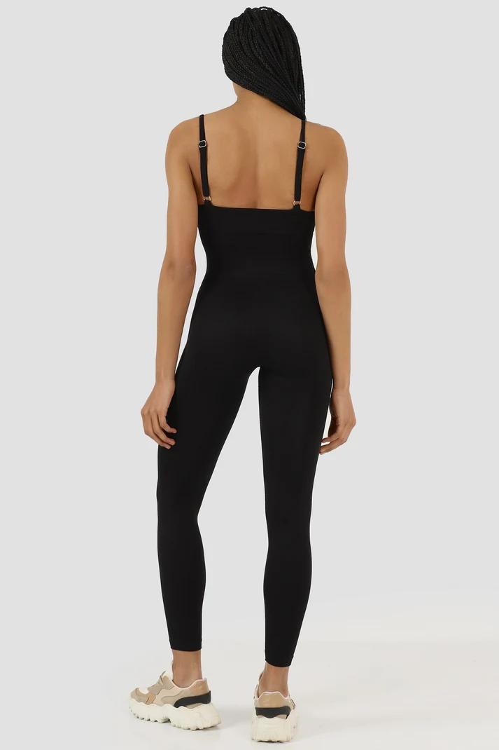 Casual, კომპლეკტი Women's Jumpsuit SUPERSTACY superstacy-rachel-dikissiz-siyah-yoga-tulum-4290.jpg