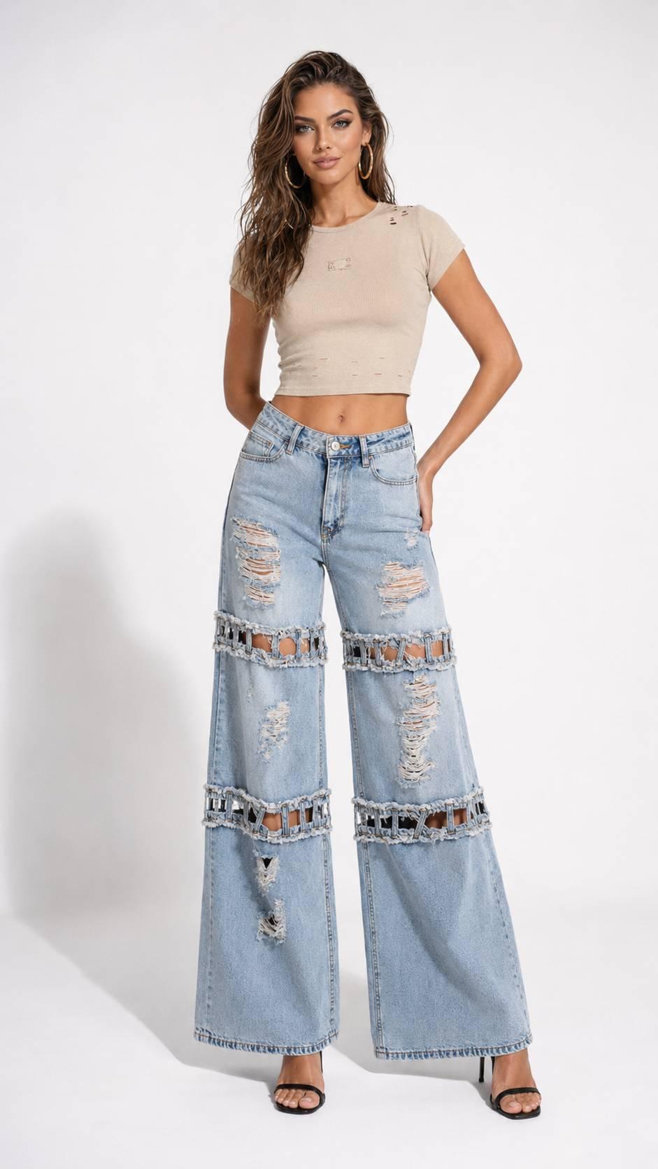 დენიმი, ჯინსი Women's Denim Jeans Wide Leg TW3 6image051.jpg