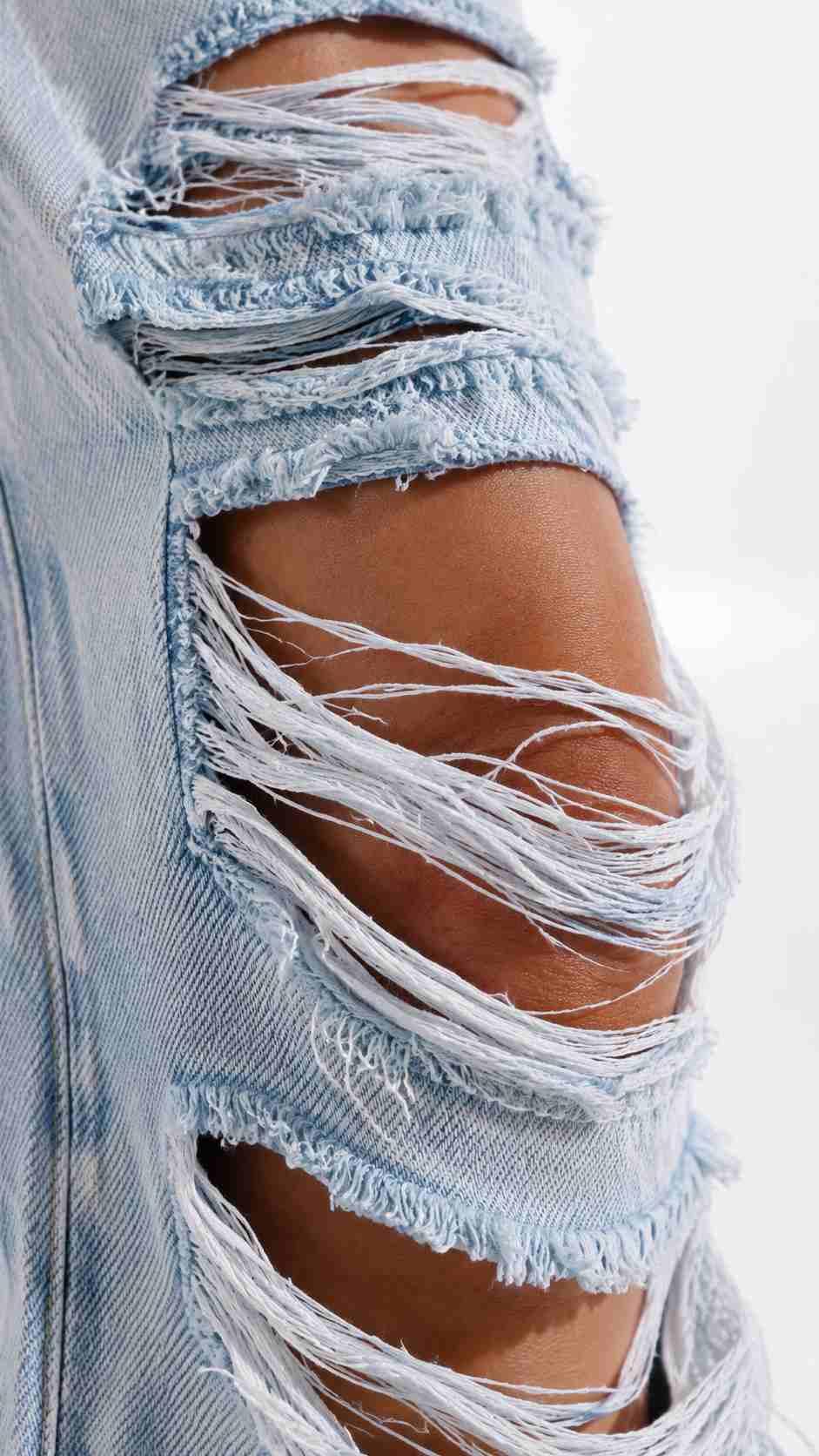 დენიმი, ჯინსი Women's Denim Destroyed Denim IT'S BASIC image070.jpg