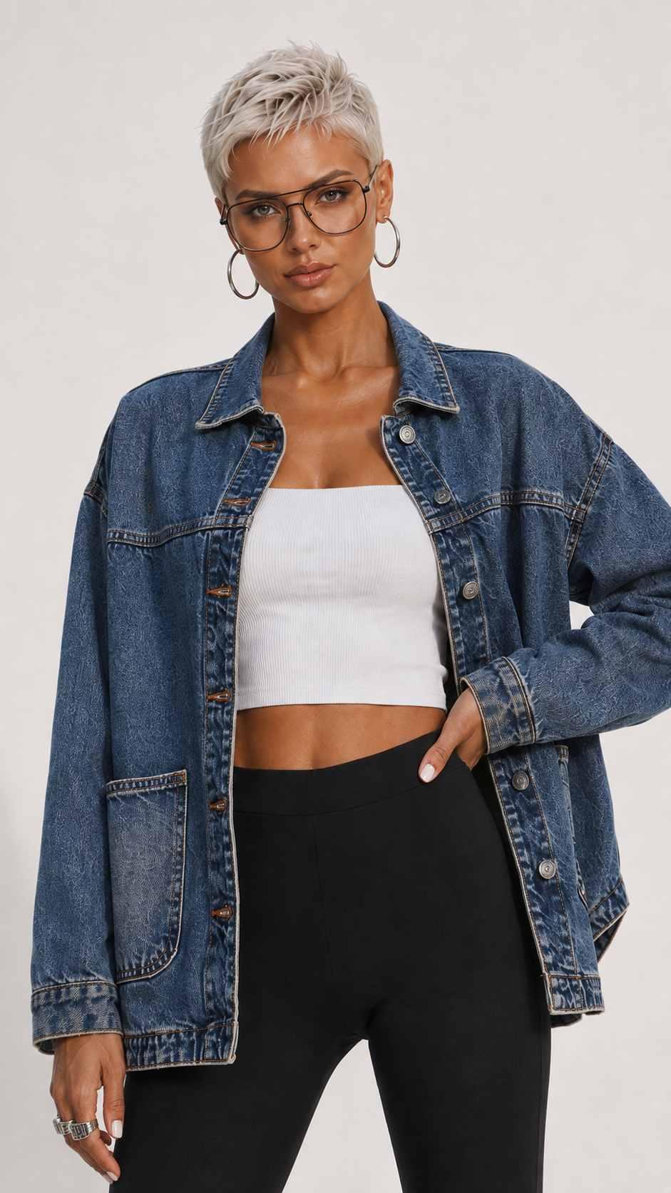 დენიმი, ჯინსი Women's Denim Jacket IT'S BASIC 35image300.jpg