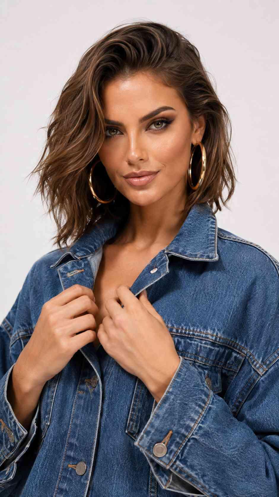 დენიმი, ჯინსი Women's Denim Jacket ZDN 3image044.jpg