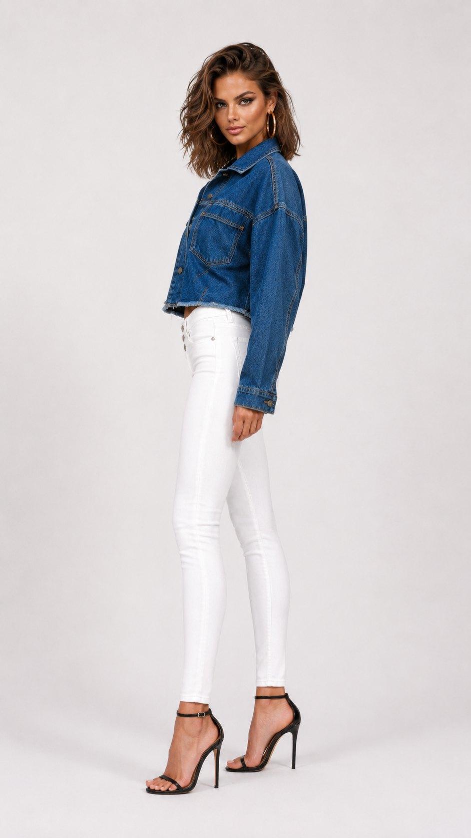 დენიმი, ჯინსი Women's Denim Jacket ZDN 4image045.jpg