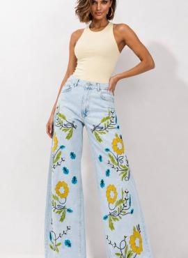 Women's Denim Jeans Palazzo Fit IT'S BASIC