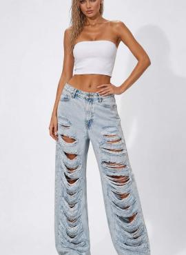 Women's Denim Destroyed Denim IT'S BASIC