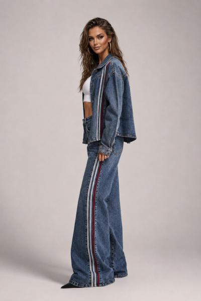 Women's Denim Jeans Flare Fit IT'S BASIC  Photo 2