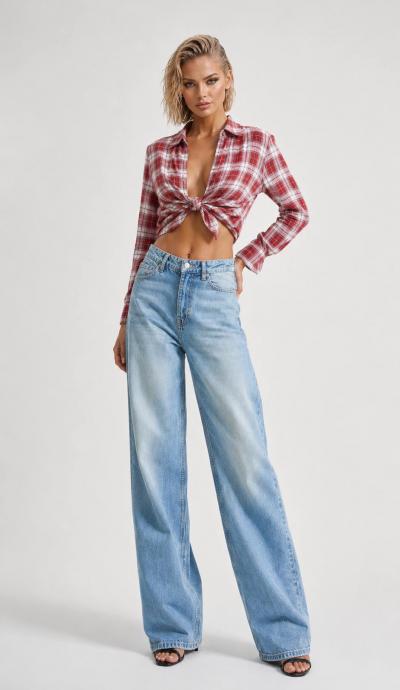 Women's Denim Jeans Skater Fit IT'S BASIC  1image061.jpg