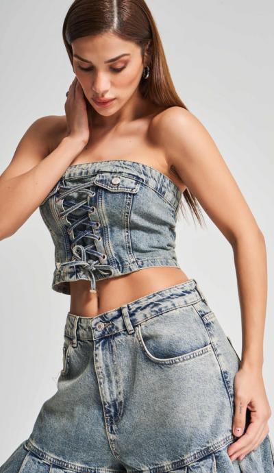 Women's Denim Top IT'S BASIC  1kadin-t-kot-rengi-3s5-75-bagcik-detayli-100-koton-tasarim-denim-bustiyer-20066.jpg