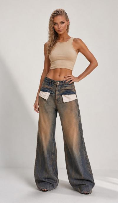 Women's Denim Jeans Baggy Fit IT'S BASIC  1image064.jpg