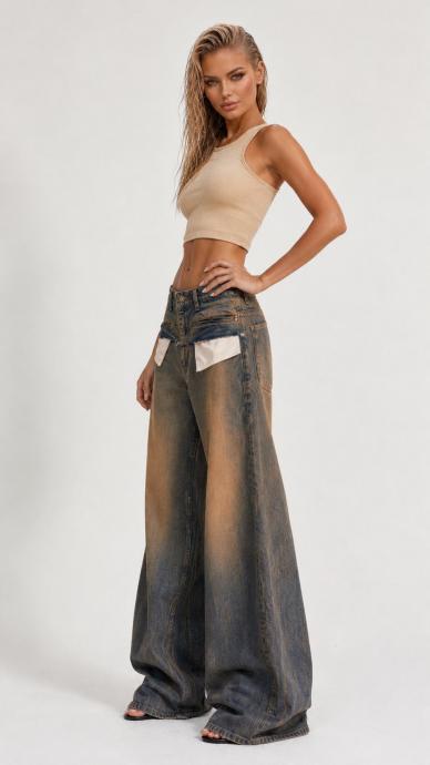 Women's Denim Jeans Baggy Fit IT'S BASIC  Photo 2