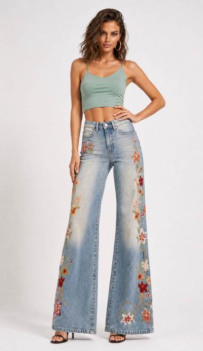 Women's Denim Jeans Flare Fit IT'S BASIC  11image335.jpg