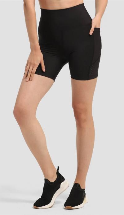 Women's Shorts  Biker Tights SUPERSTACY  1superstacy-laser-kesim-cepli-siyah-kisa-tayt-3487.jpg