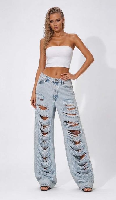 Women's Denim Destroyed Denim IT'S BASIC  image067.jpg